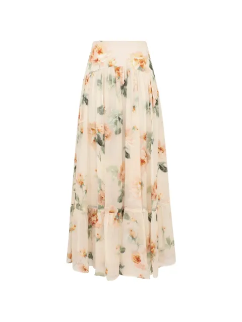 ZIMMERMANN Carousel burnout midi skirt