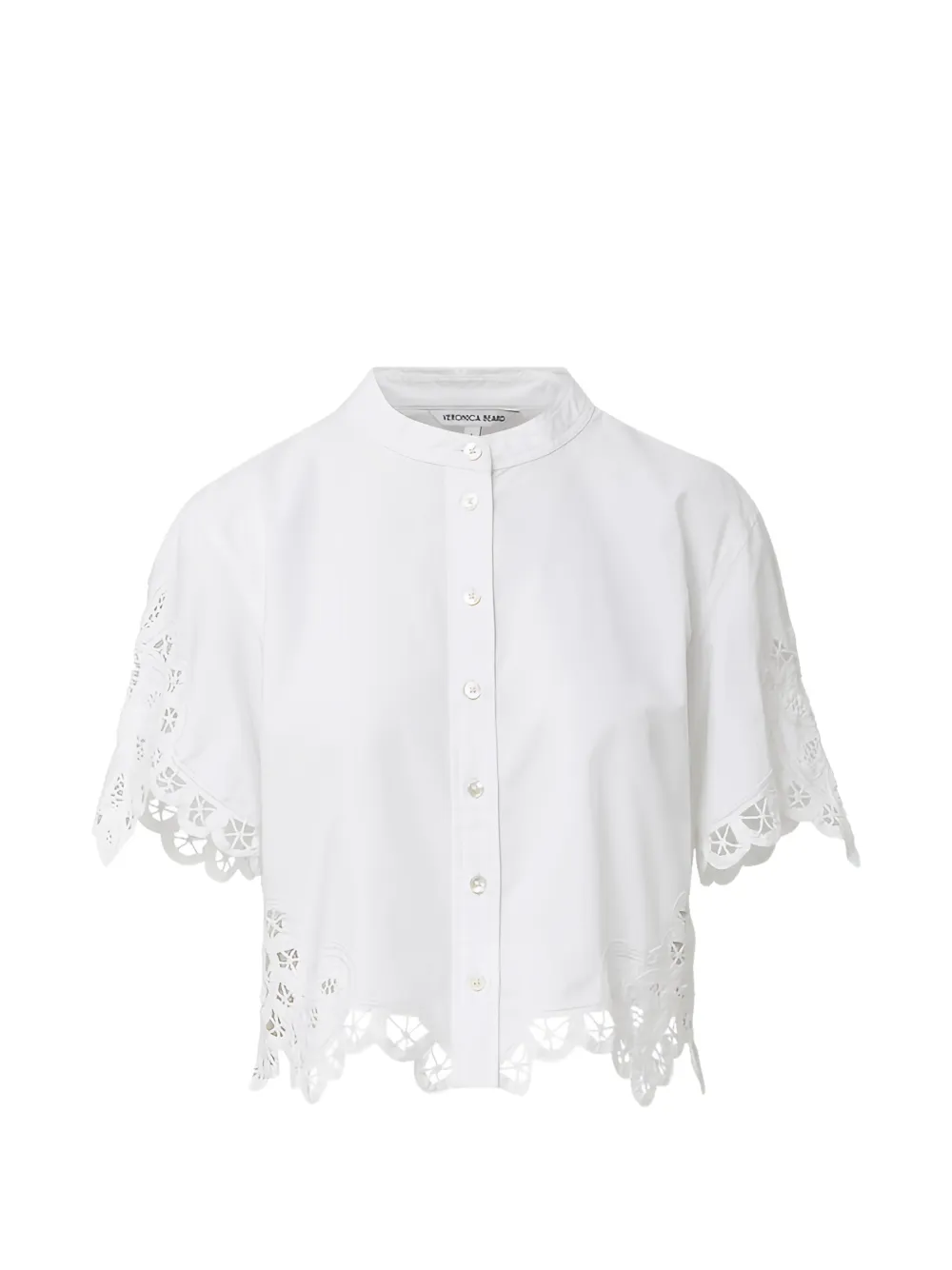 Veronica Beard Aleck broderie anglaise shirt - Weiß