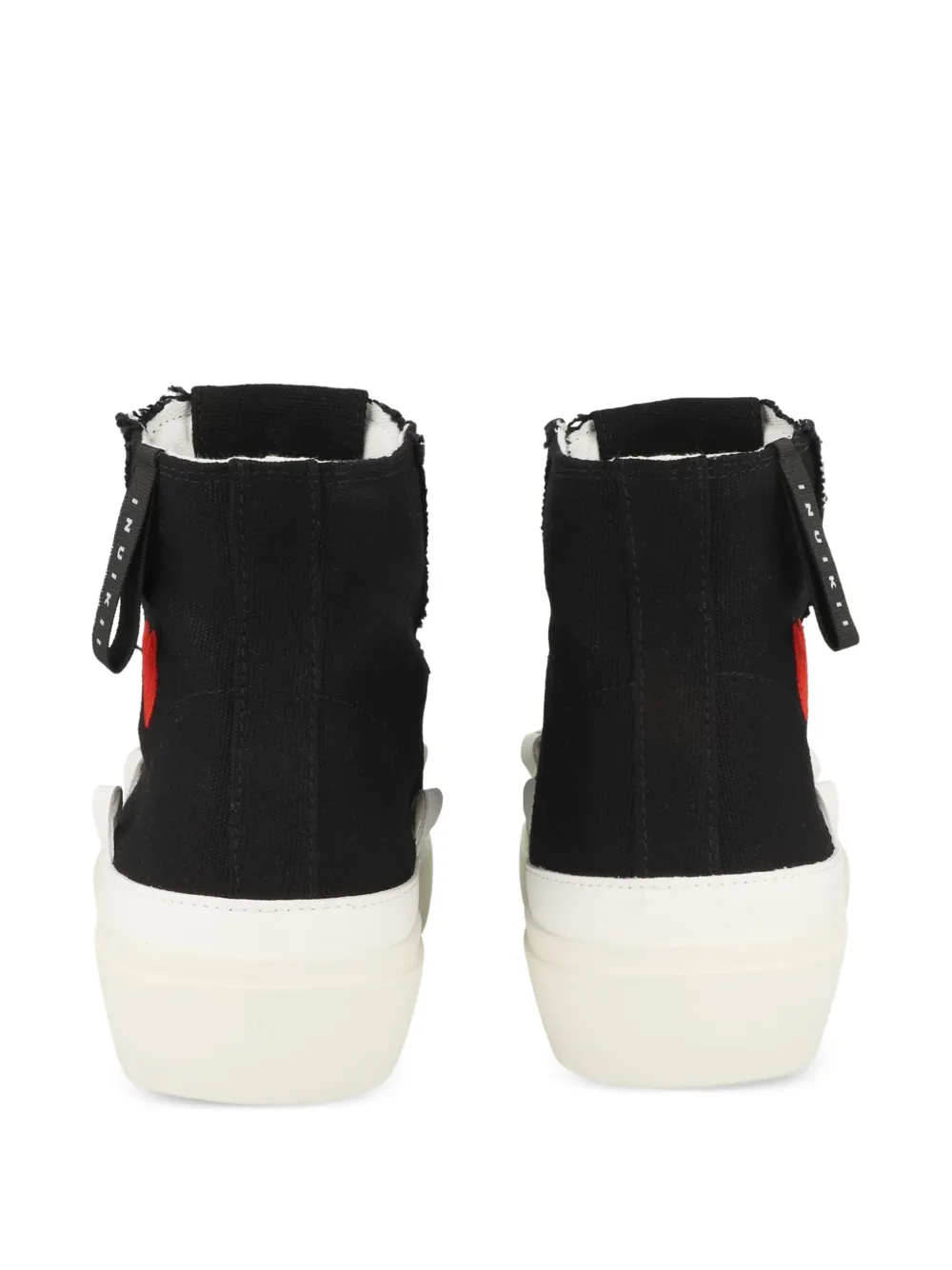Inuikii Matilda heart-motif sneakers Zwart