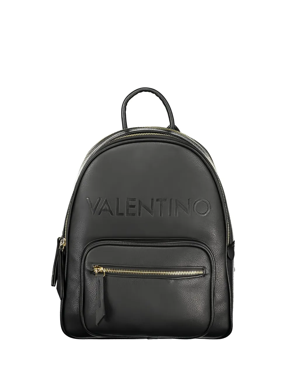 MARIO VALENTINO logo-debossed pebbled backpack - Nero