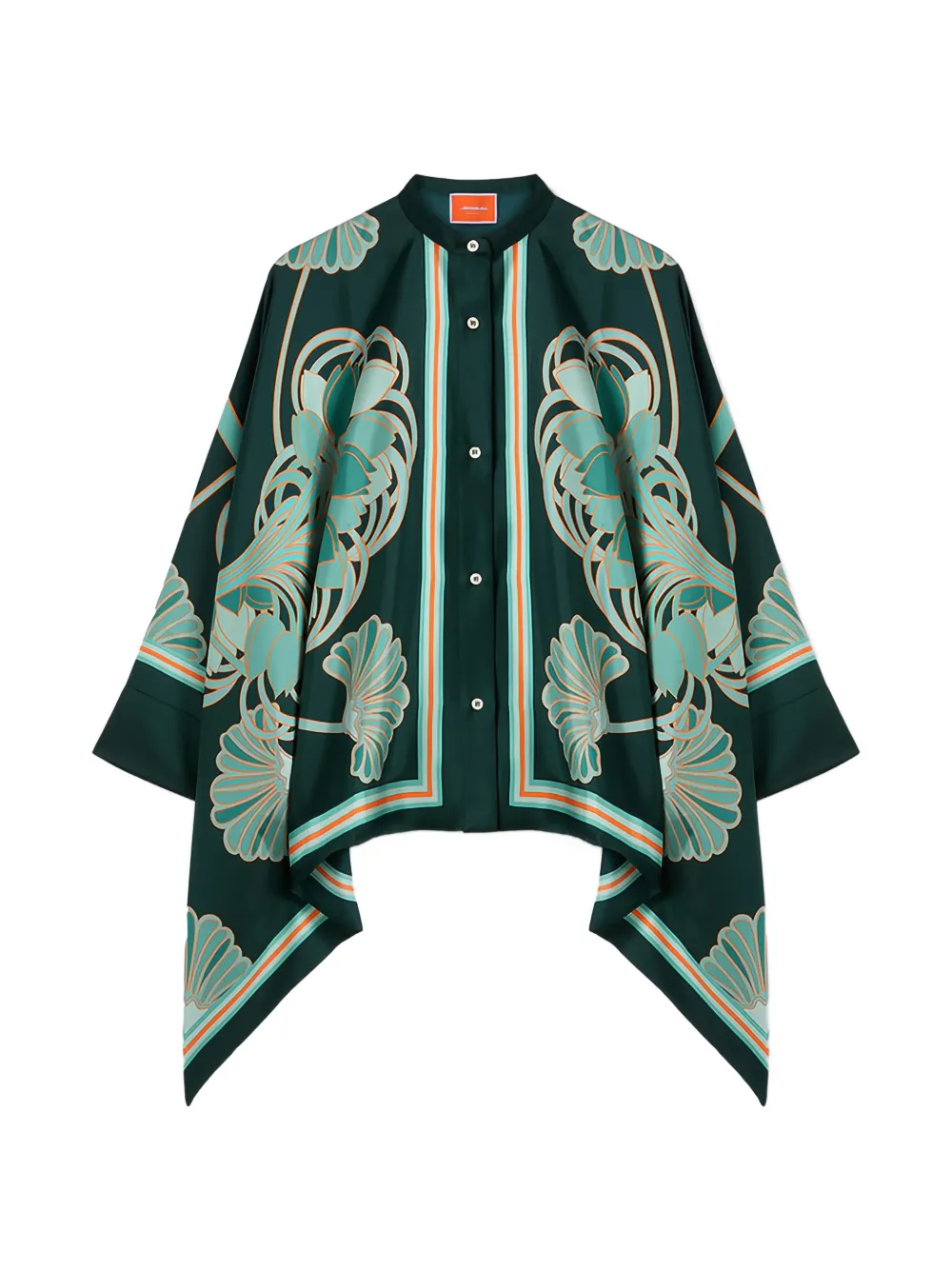 La DoubleJ Foulard floral-print shirt - Green