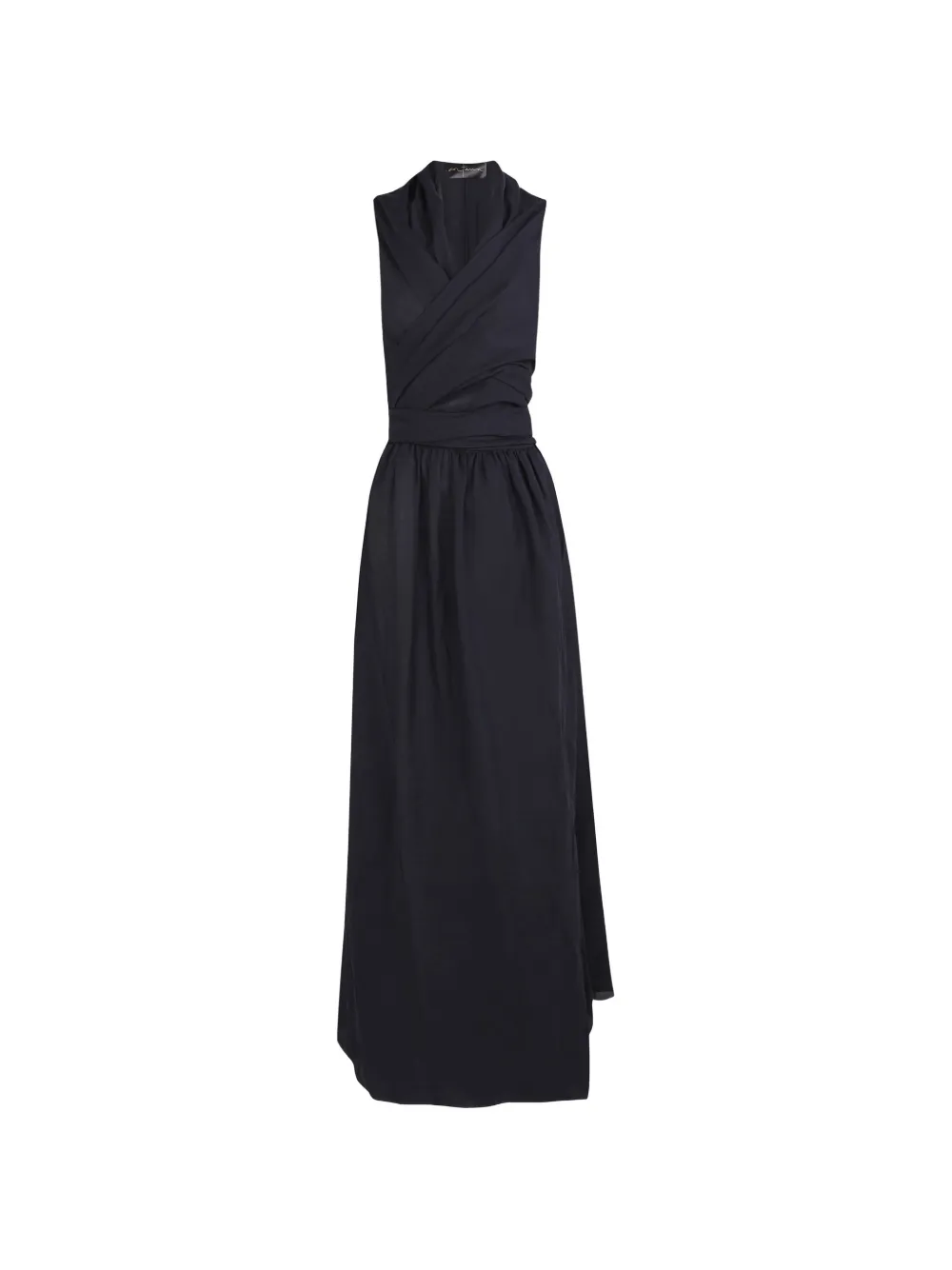 Cortana wrap-design tie-waist maxi dress - Blu