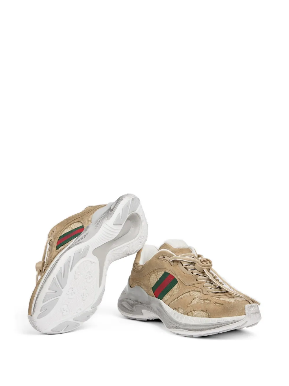 Gucci 2.0 panelled sneakers Beige