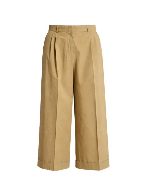 The Row Lior Pleated Trousers in Neutrals