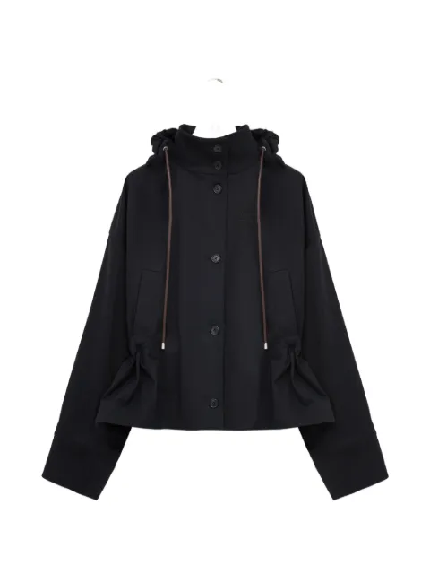LOEWE hooded jacket in cotton and silk