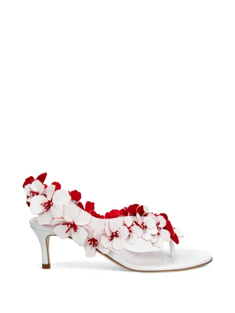 Rabanne sandalias con detalle floral