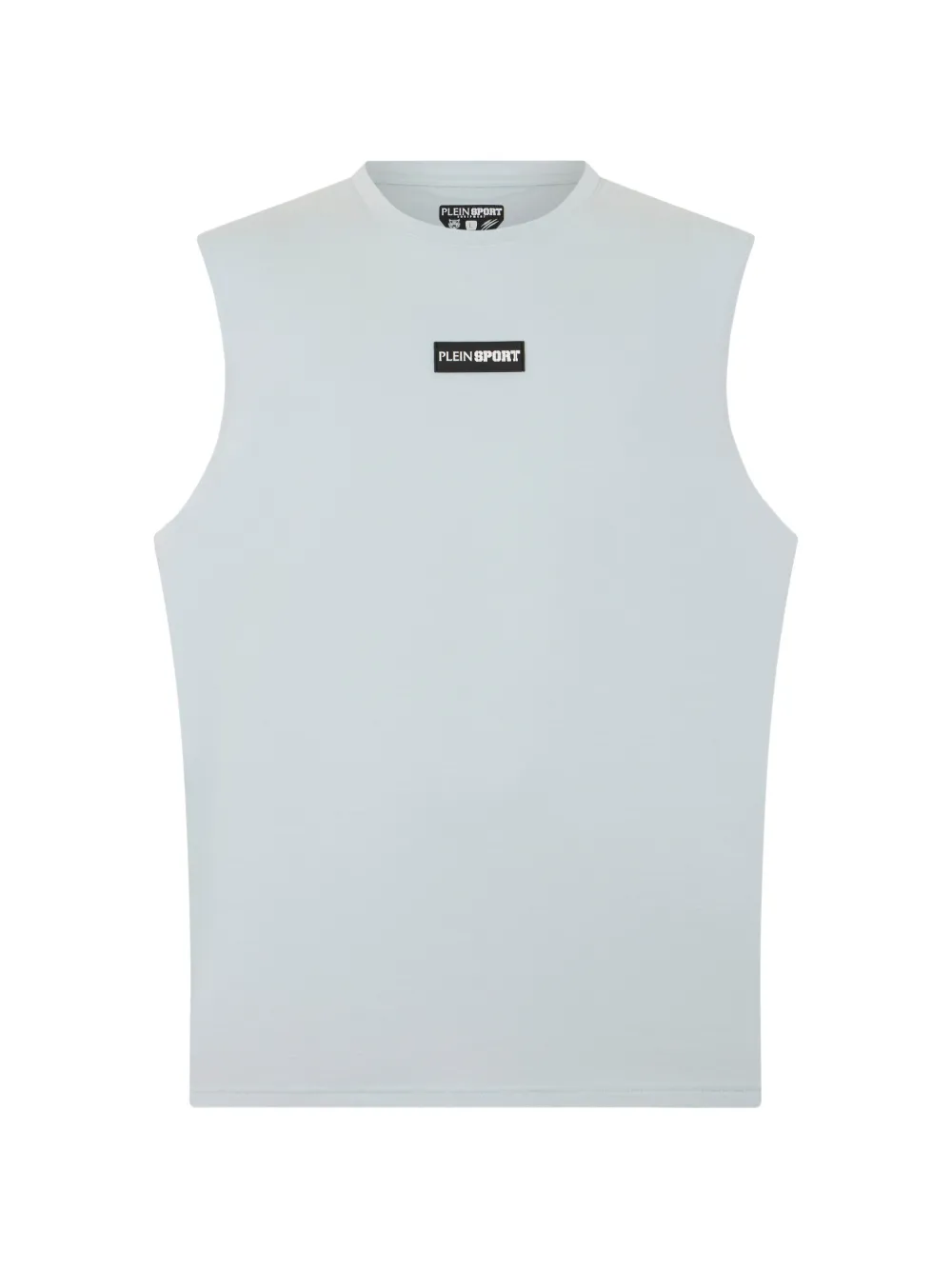 Plein Sport slub logo-patch tank top - Blu