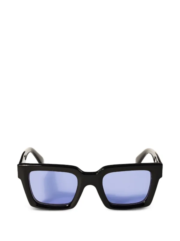 Off-White サングラス ブラック　スクエア Off-White Eyewear スクエアフレーム サングラス | ブラック | FARFETCH JP