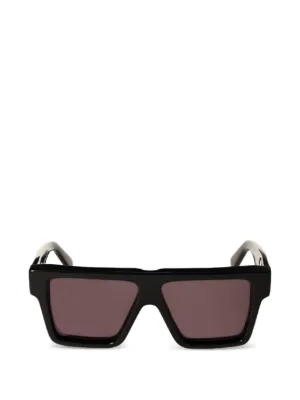 Off-White Eyewear スクエアフレーム サングラス | ブラック | FARFETCH JP