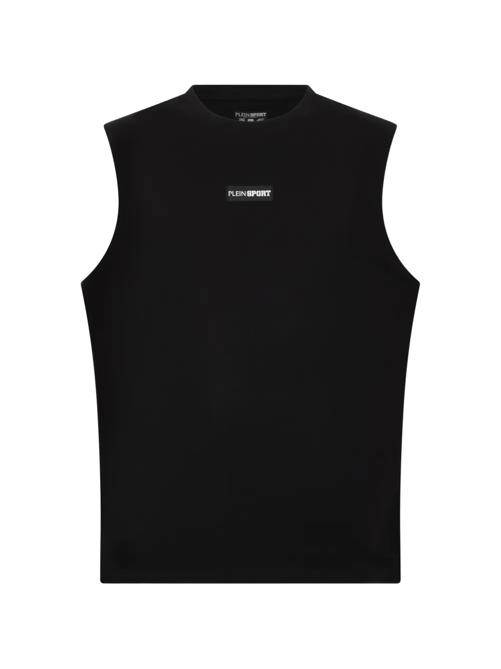 Plein Sport slub-texture logo-patch tank top - Nero