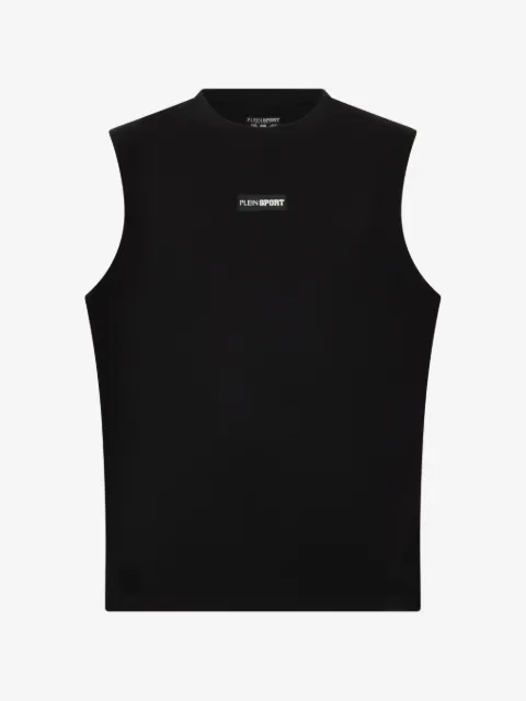 Plein Sport camiseta texturizada con parche del logo