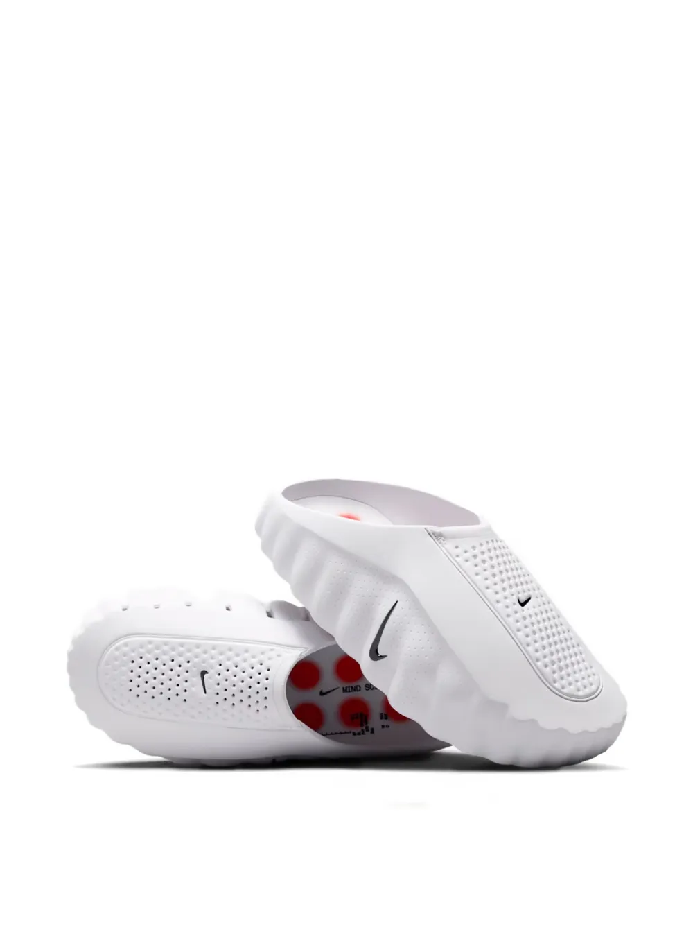 Nike Mind 001 perforated mules Wit