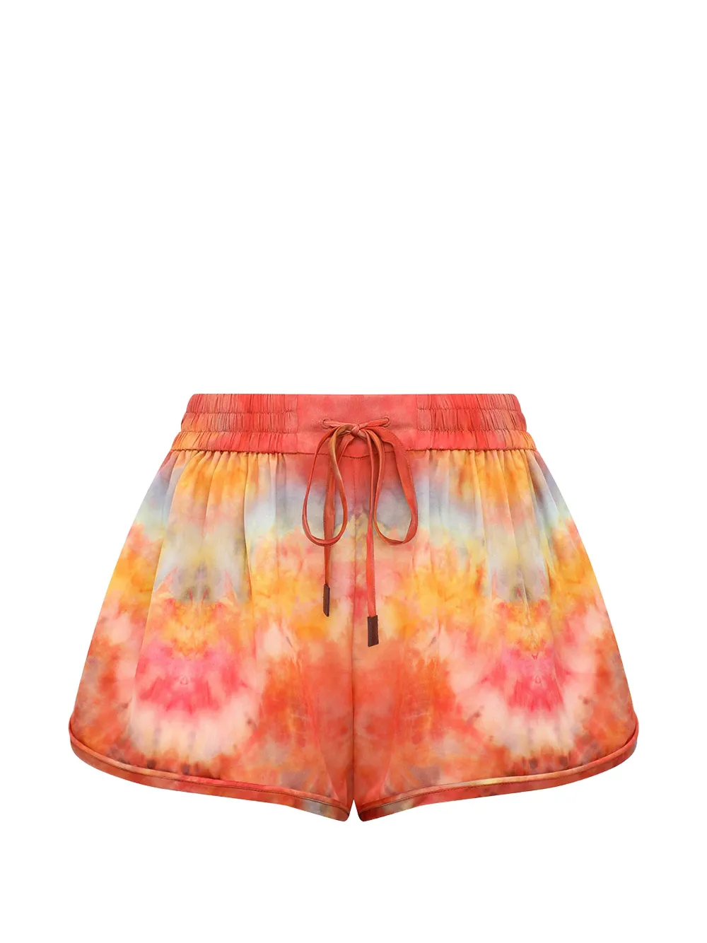 ZIMMERMANN Alchemy tie-dye shorts - Arancione