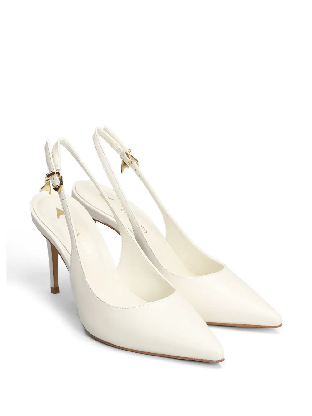 CARRANO Slingback pumps met puntige neus Beige