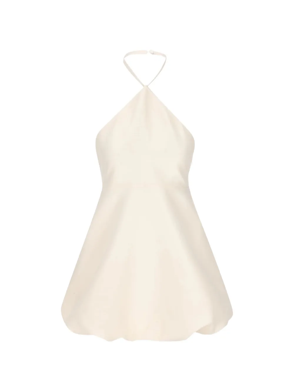 Balenciaga halter-neck bubble-hem dress - Toni neutri