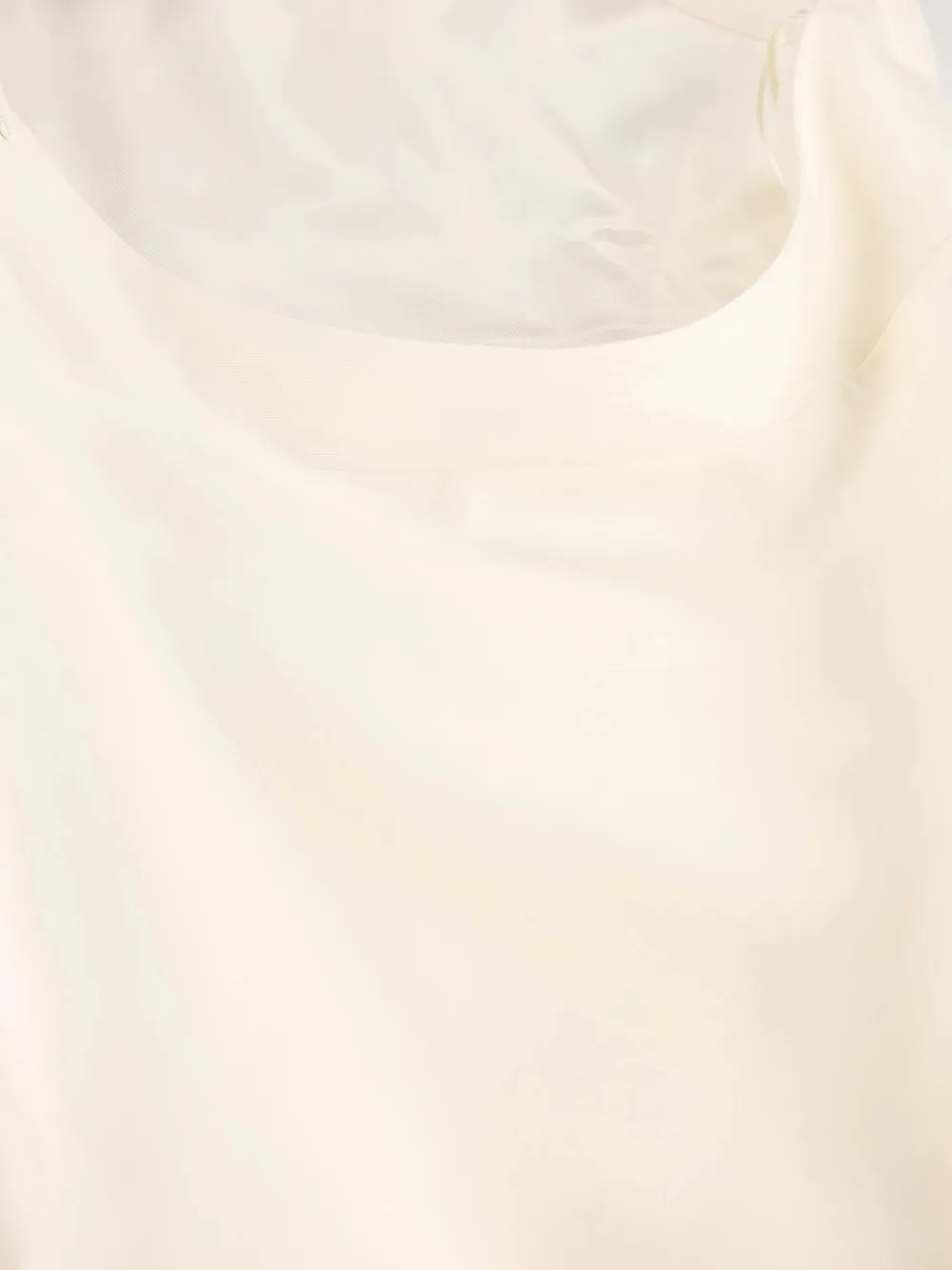 Balenciaga Jurk met halternek en ballonrok Beige
