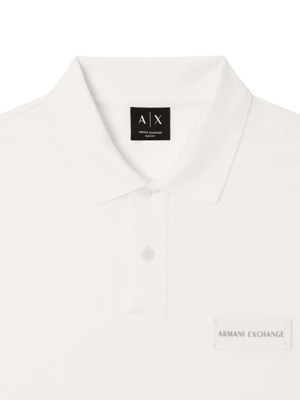 Armani Exchange Poloshirt met logopatch Beige
