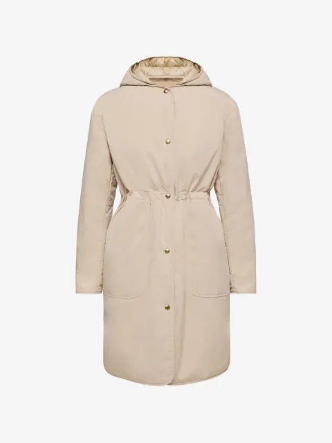 Moncler Thymlong reversible hooded coat