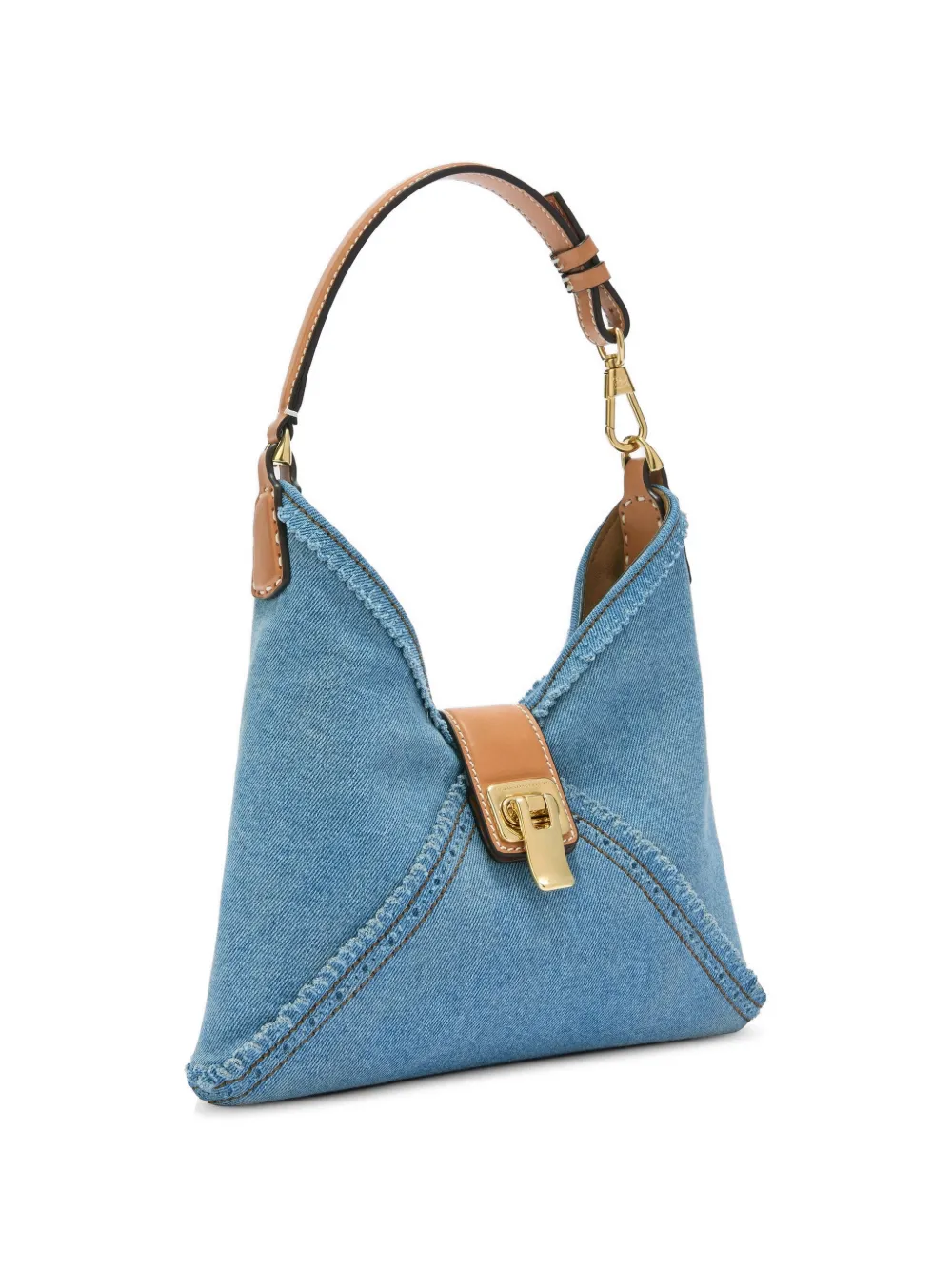 Ermanno Scervino Clio denim mini-shopper Blauw