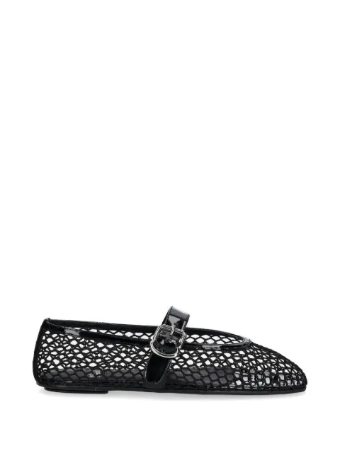 Jeffrey Campbell mesh patent-trim ballet flats