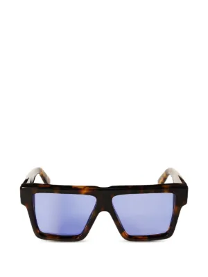 Off-White Eyewear スクエアフレーム サングラス | ブラック | FARFETCH JP