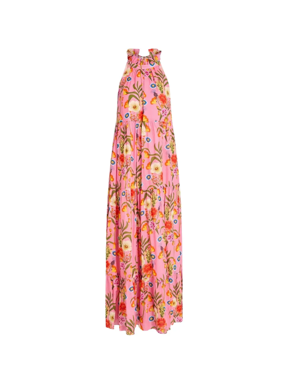 Borgo De Nor Pandora floral-print tiered dress - Rosa