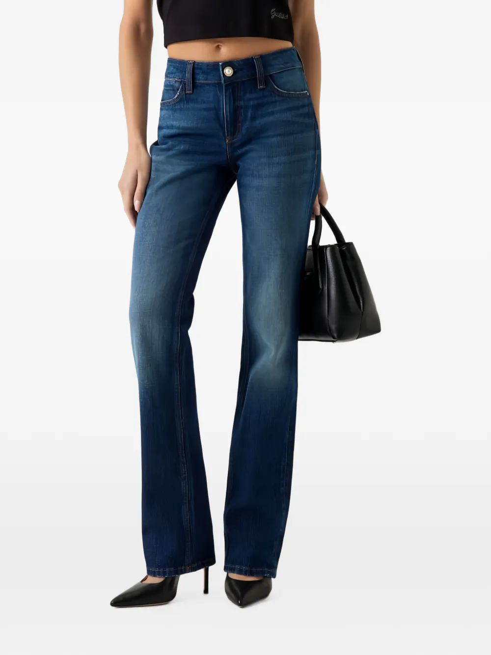 GUESS USA Nicky straight jeans Blauw