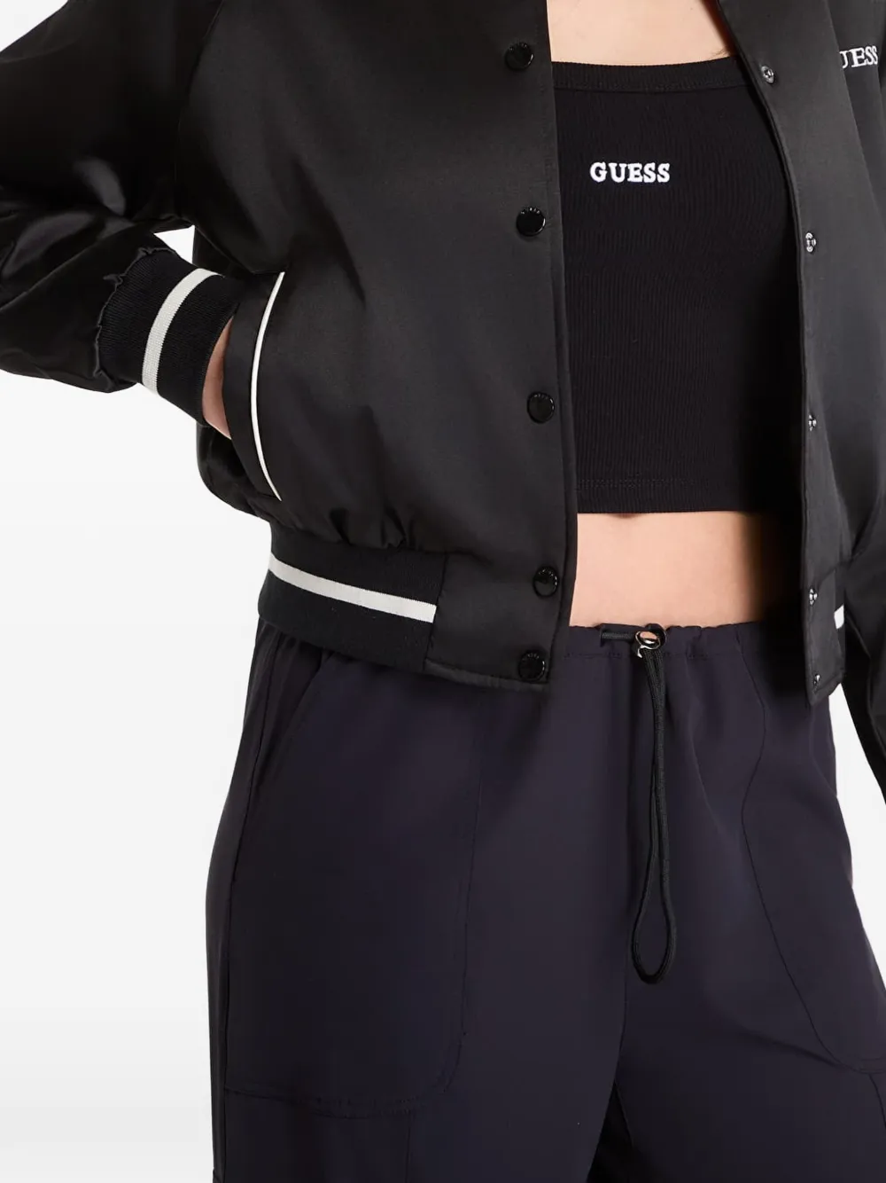 GUESS USA Jack met logoprint Zwart
