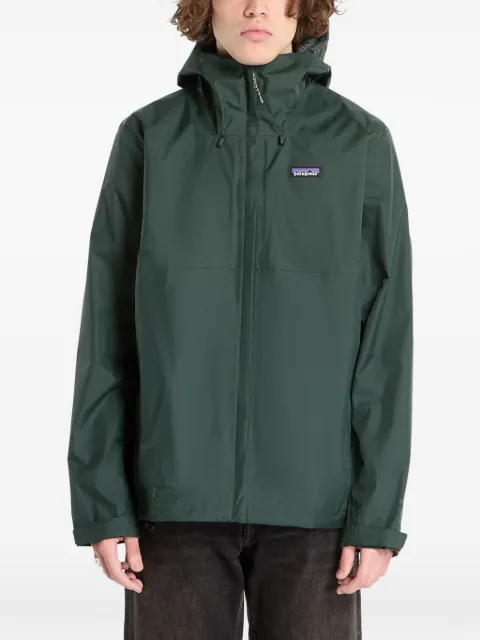 Patagonia logo-patch hooded jacket
