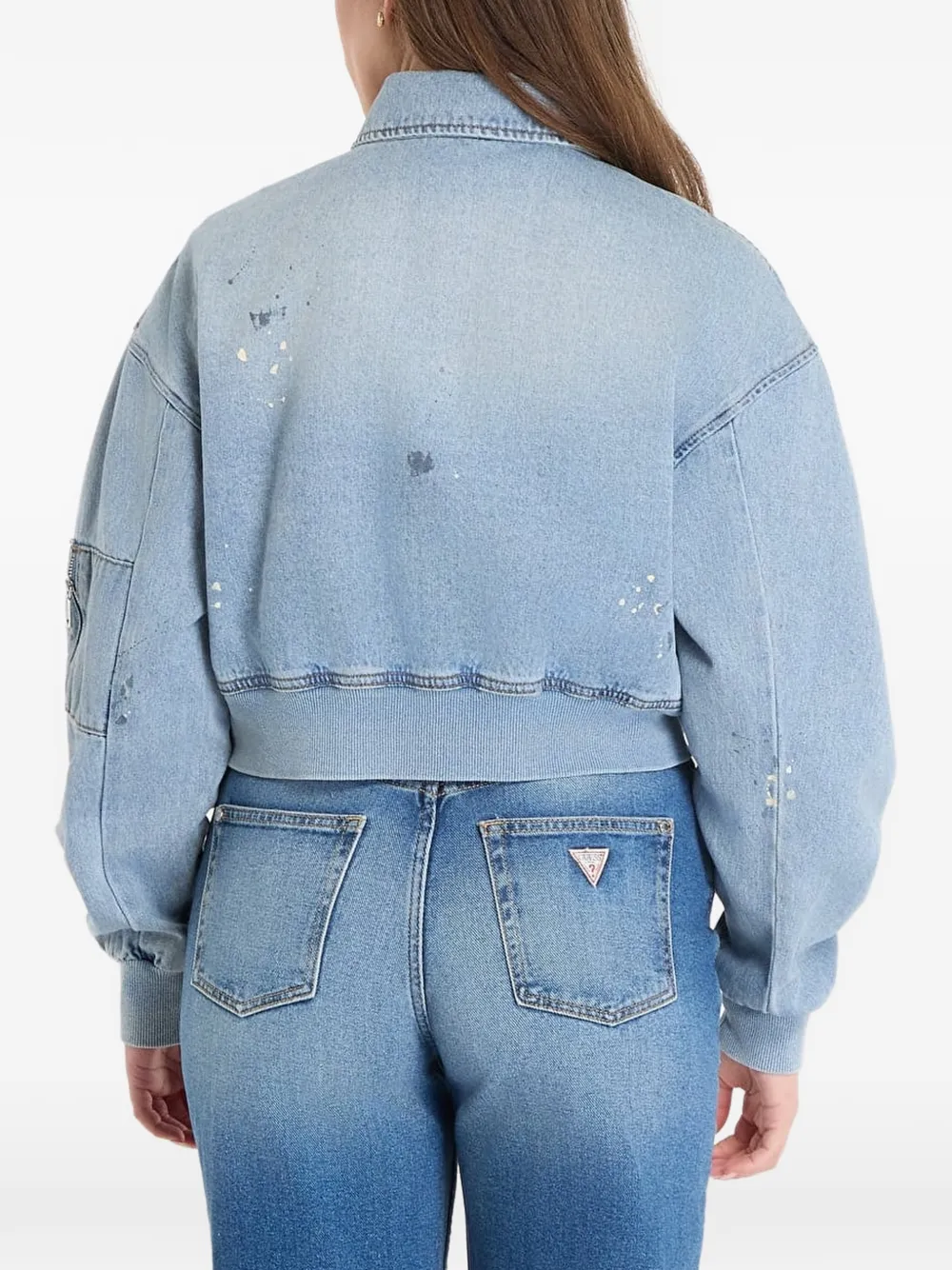 GUESS USA Anna denim jack Blauw