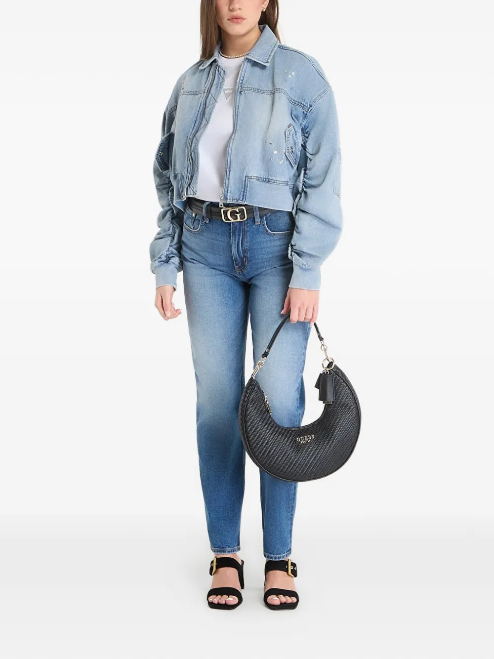 GUESS USA Anna denim jack Blauw