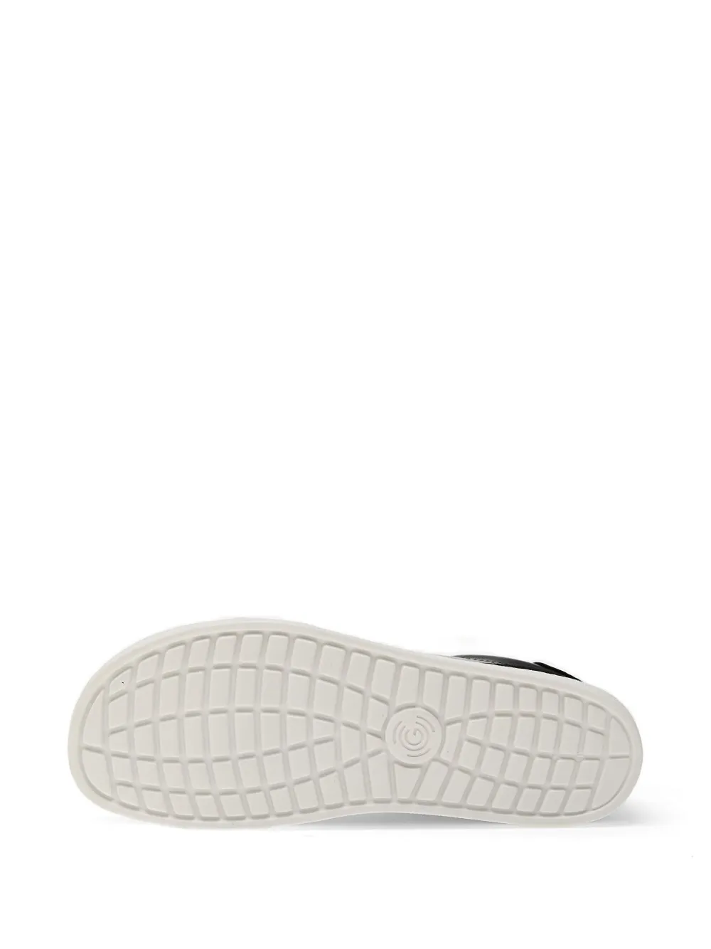 GROUNDIES suede-panelled leather sneakers Zwart