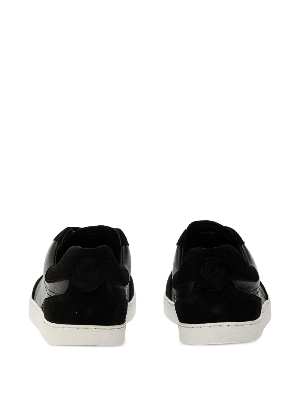 GROUNDIES suede-panelled leather sneakers Zwart