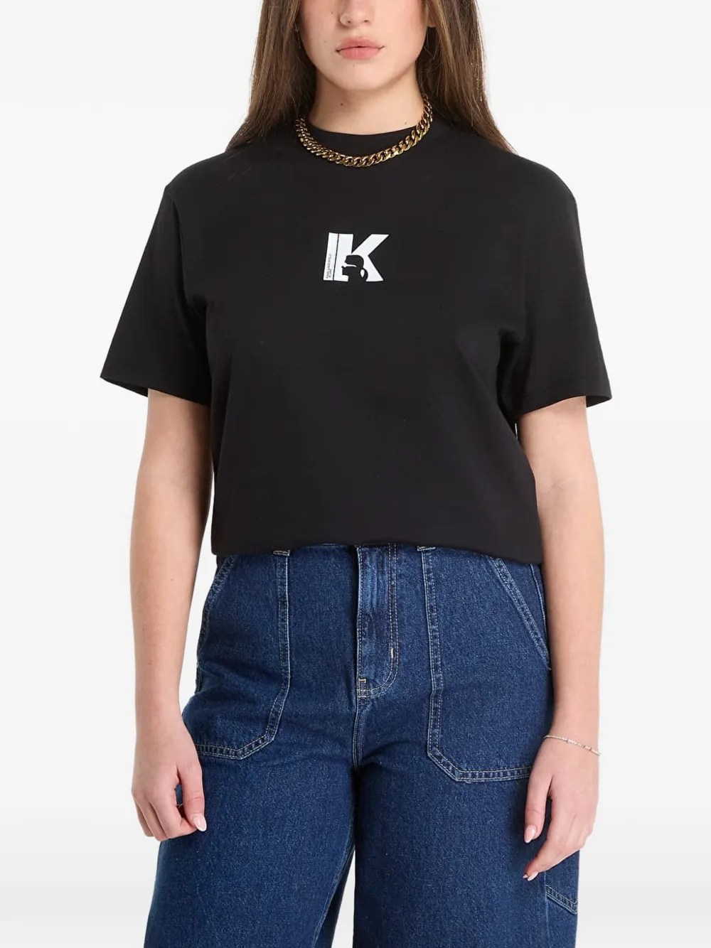 Karl Lagerfeld Jeans logo-print T-shirt