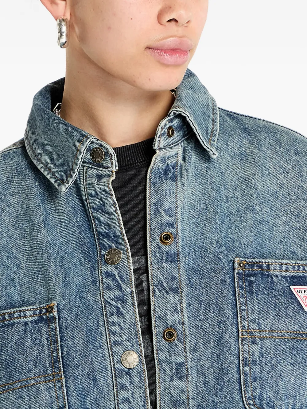 GUESS USA Denim overhemd Blauw