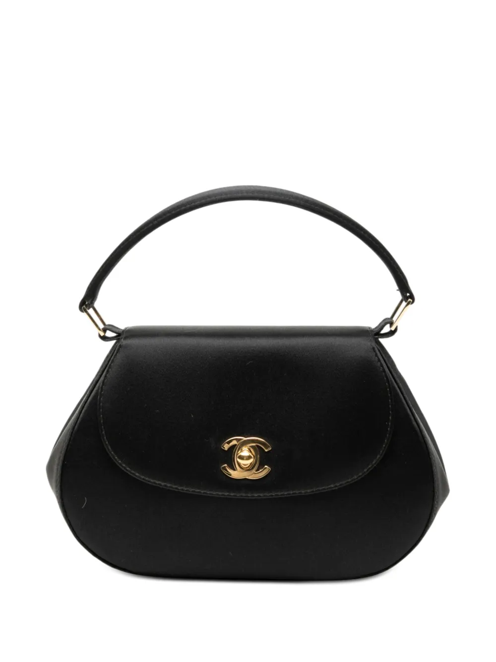 CHANEL Pre-Owned 1997-1999 CC Satin Top Handle Flap handbag - Blu