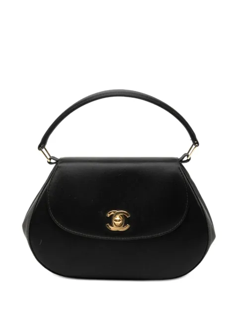 CHANEL Pre-Owned CC Satin Top Handle Flap 手提包(1997-1999年典藏款)