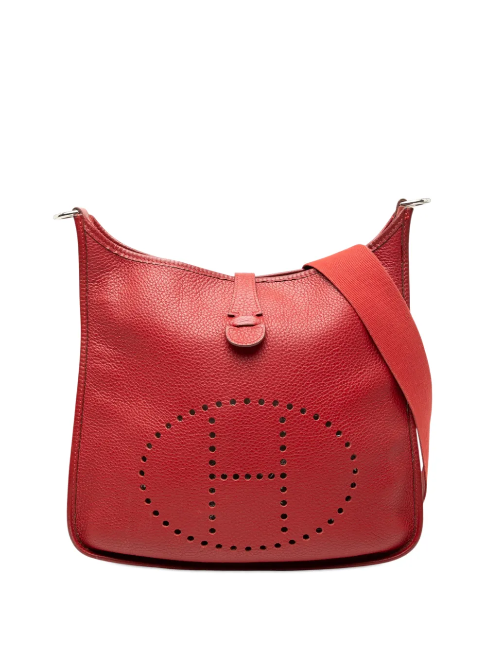 Hermès Pre-Owned 2003 Clemence Evelyne I GM crossbody bag - Rosso