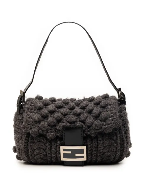 Fendi Pre-Owned 2000-2010 Knit Wool Mamma Baguette shoulder bag