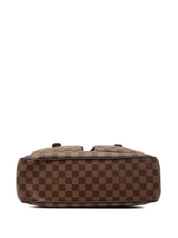 Louis Vuitton ダークブラウン トートバッグ Louis Vuitton Pre-Owned 2005 Damier Ebene Uzes Tote Bag | Brown