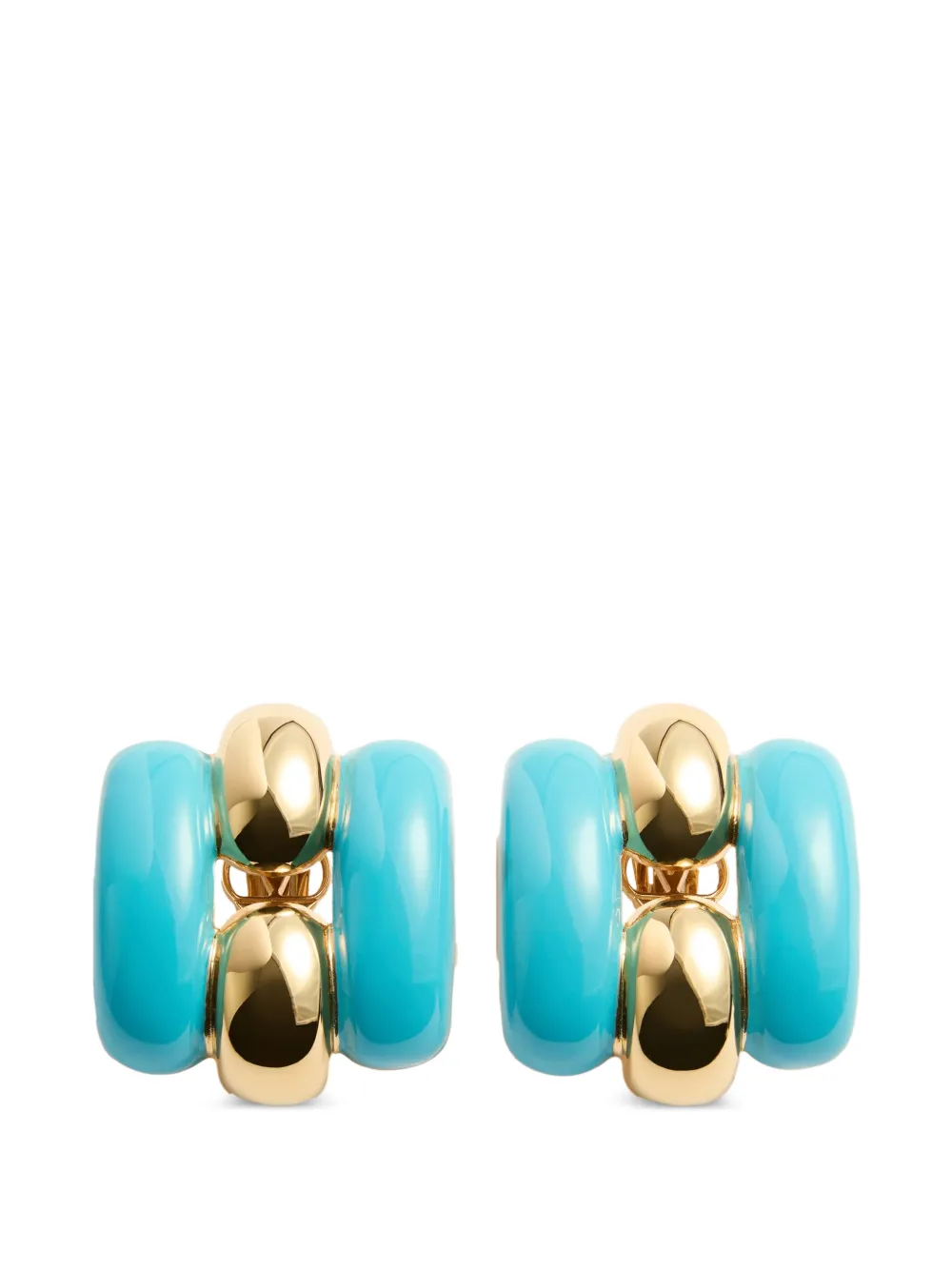 Valentino Garavani Pas Plus metal and enamel earrings - Oro