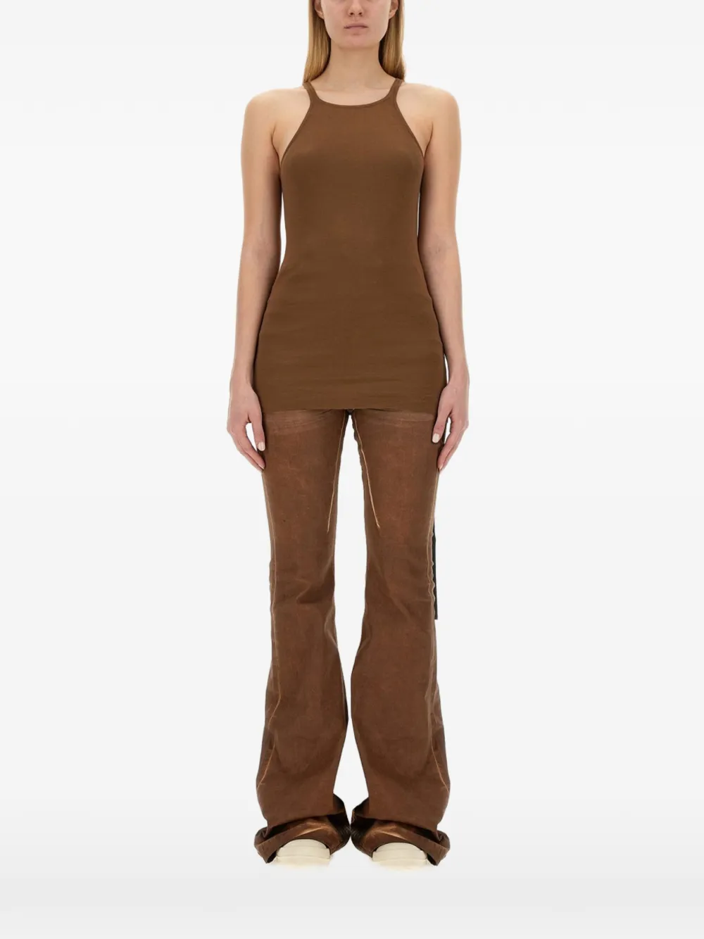 Rick Owens DRKSHDW raw-hem tank top - Blanc