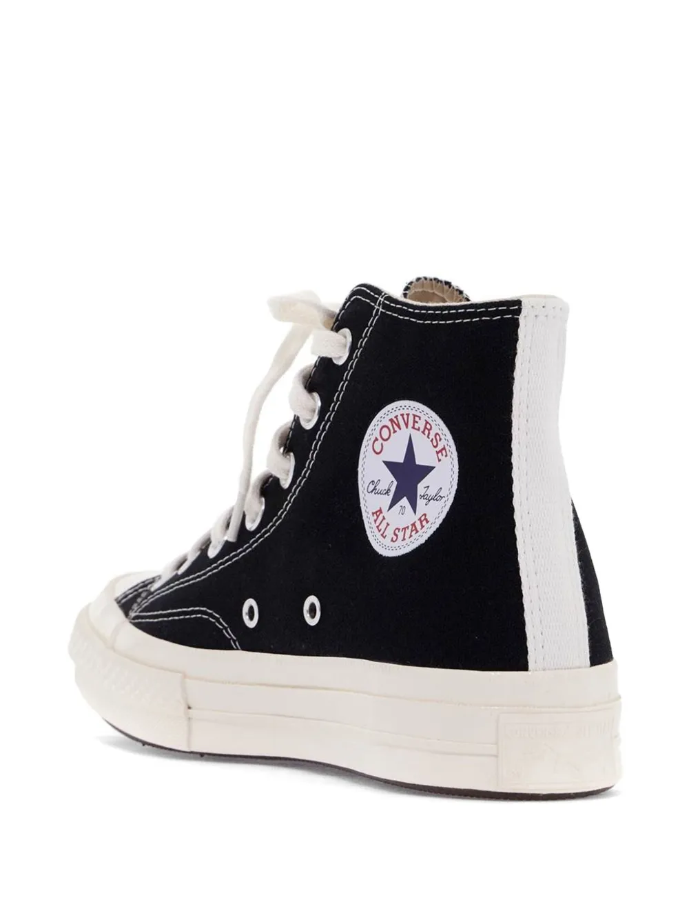 Comme Des Garçons Play x Converse logo-print sneakers Zwart