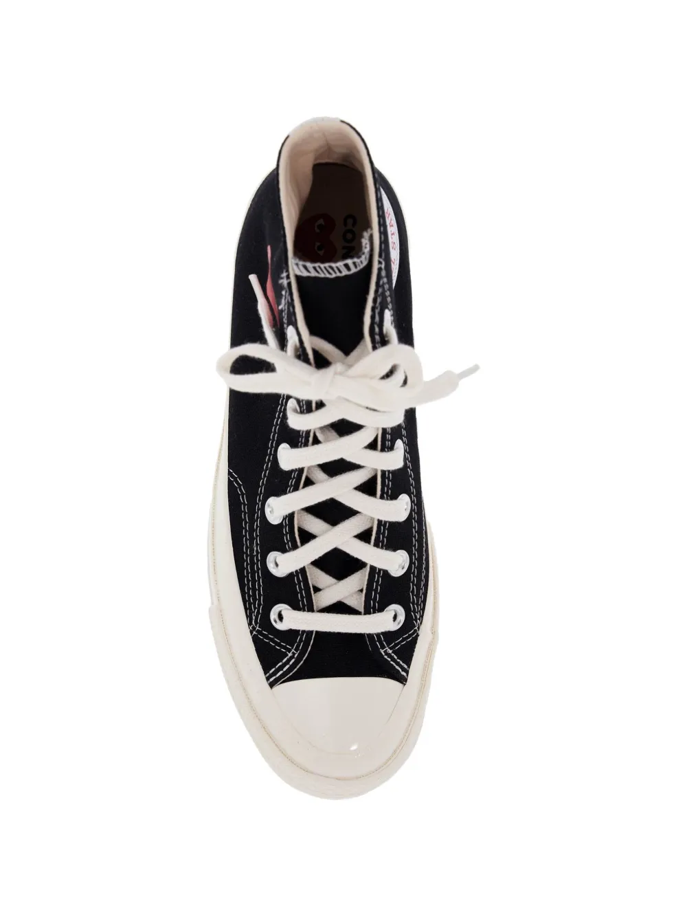 Comme Des Garçons Play x Converse logo-print sneakers Zwart