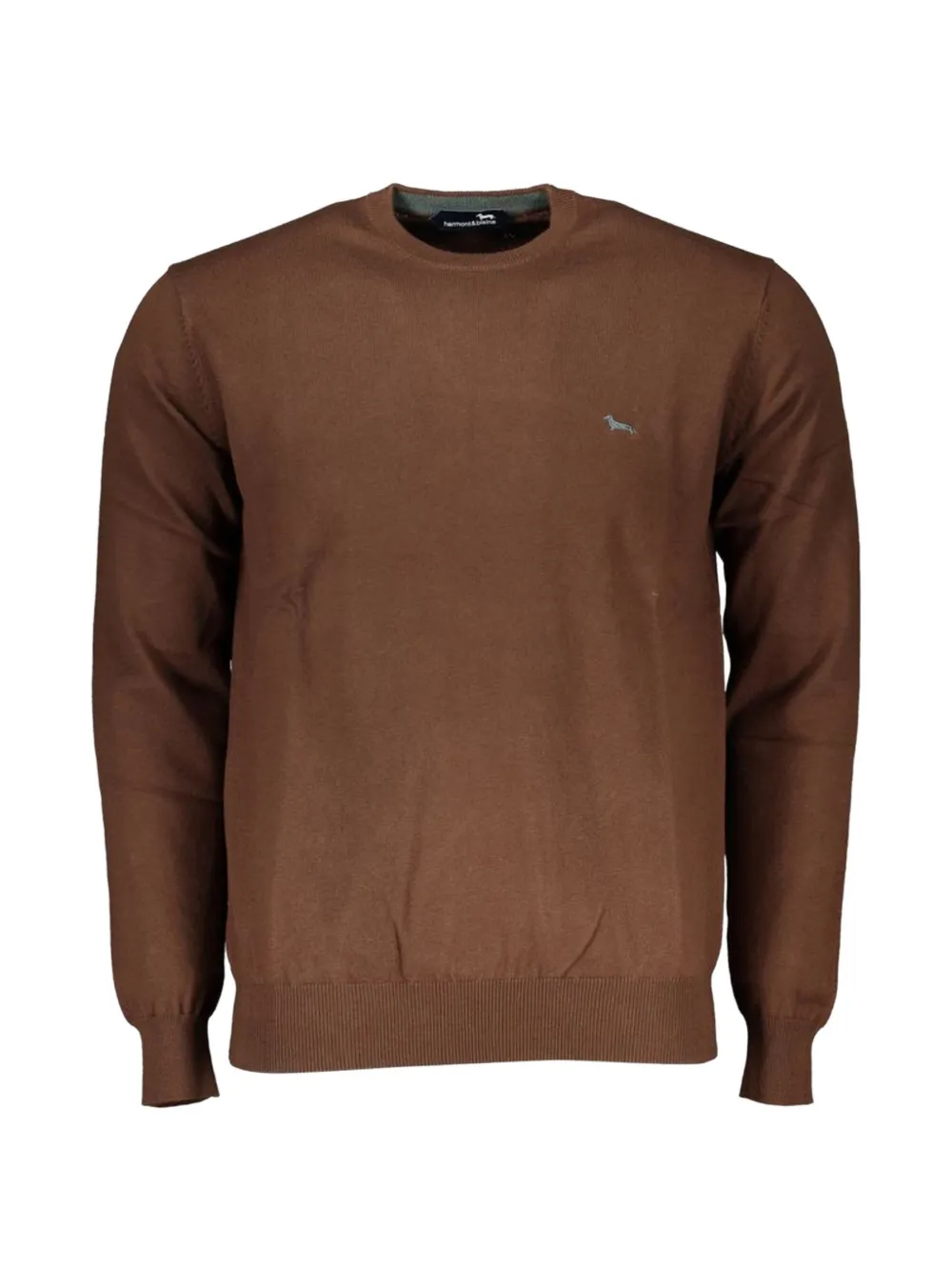 Harmont & Blaine embroidered crew-neck sweater - Braun