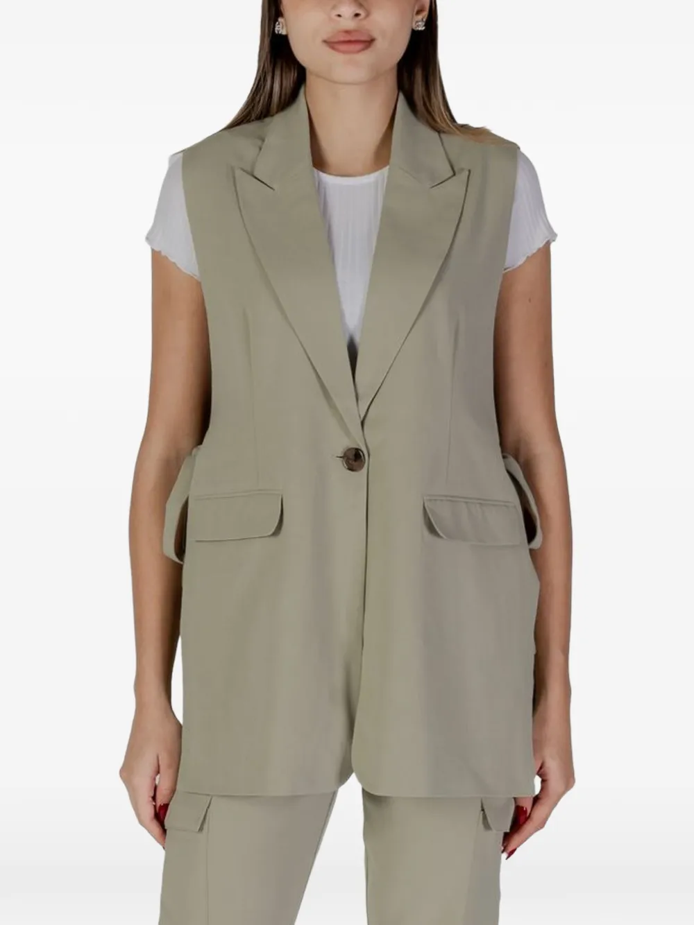 B.young Leevele Gilet In Green