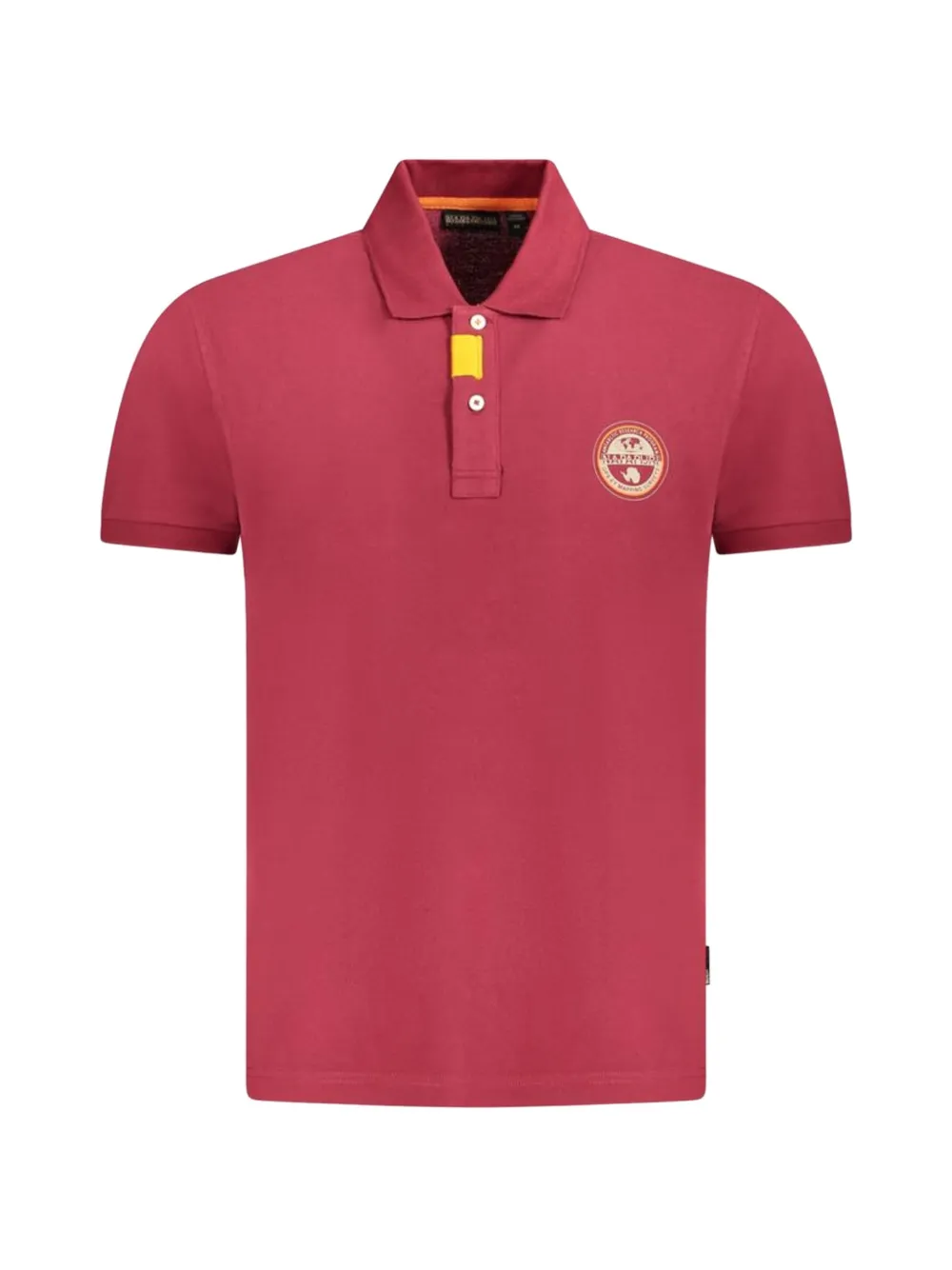 Napapijri logo-patch polo shirt - Rot