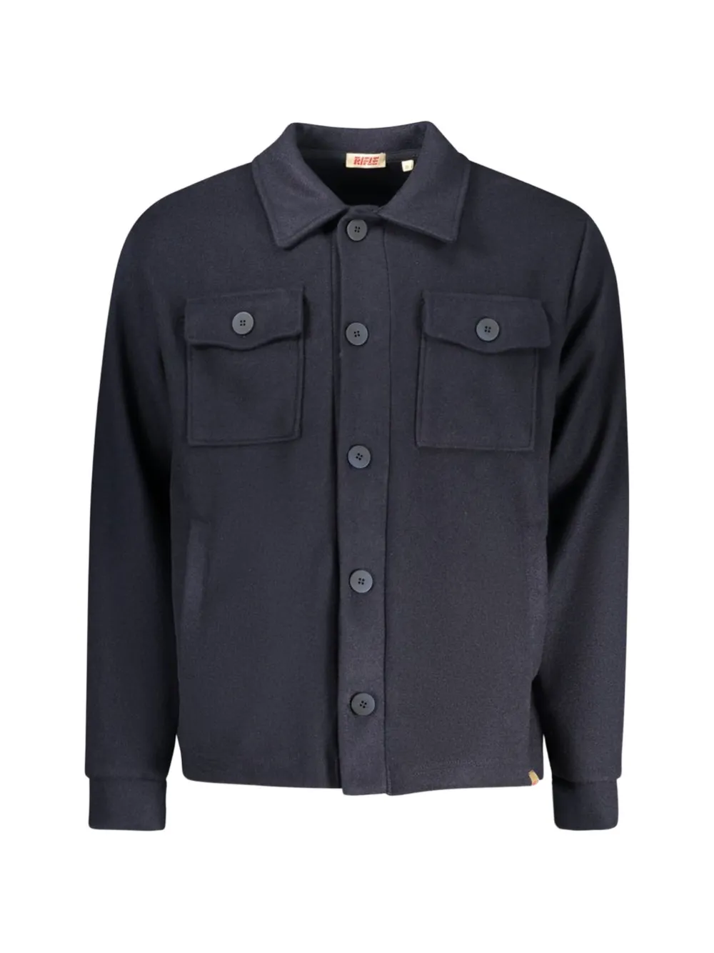 RIFLE button-up pocket-up pocket shirt - Blu