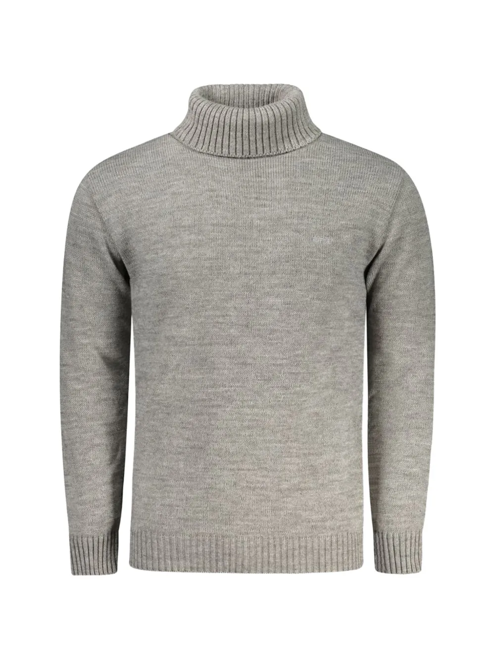 RIFLE roll-neck knitted sweater - Grigio