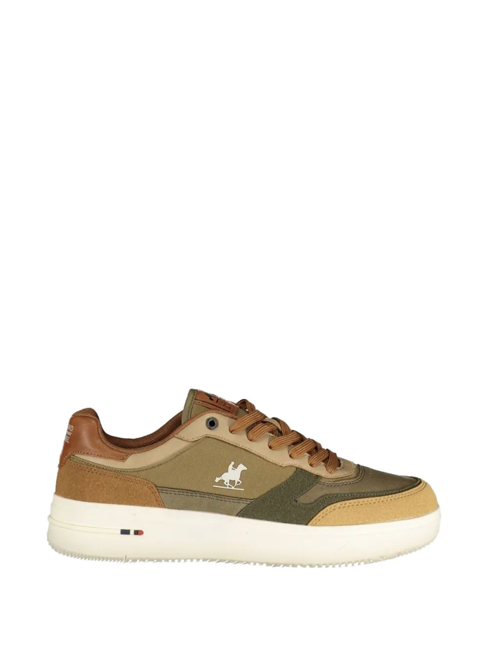 U.S. Grand panelled logo-embroidered sneakers - Nude